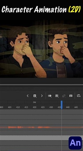 🎭 2D Character Expression Animation | Adobe Animate