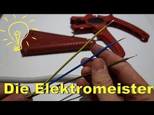 Cables - Strip wires correctly / strip cable sheath & cores - Nym cable / power cable electrical