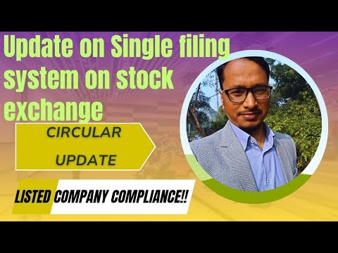 Update: Single Filing System on #StockExchange