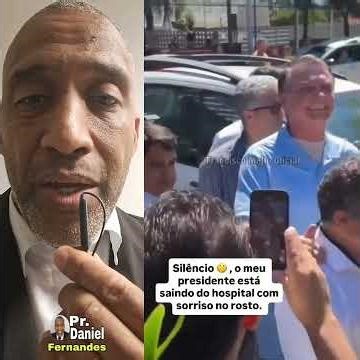 Apoiadores de Bolsonaro filma ele saindo do hospital