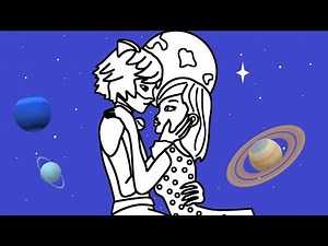 How To Color Miraculous Ladybug & Cat Noir Love and Moon 👏👏 Markers