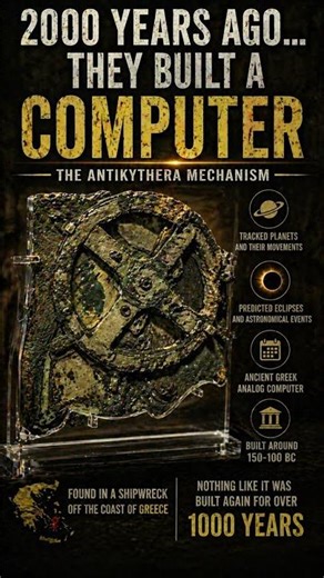 2000 years ago… they built a computer. 🤯