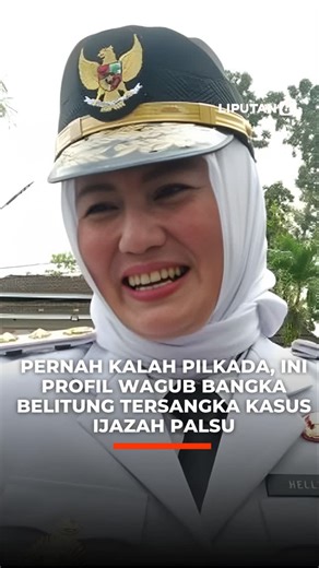 Liputan6.com on Instagram: "Wagub Kepulauan Bangka Belitung Hellyana ditetapkan sebagai tersangka kasus ijazah palsu karena ditemukan ketidaksesuaian tahun kelulusannya dari Universitas Azzahra. Sebelumnya, ia pernah menjabat sebagai anggota DPRD Bangka Belitung selama dua periode berturut-turut, yakni dari tahun 2009 hingga 2019. Kemudian lanjut ke tingkat provinsi di tahun 2024. Di Pilkada 2018, ia maju sebagai calon Bupati didampingi oleh Junaidi Rachman, namun kalah. Di tahun 2024, ia terpil