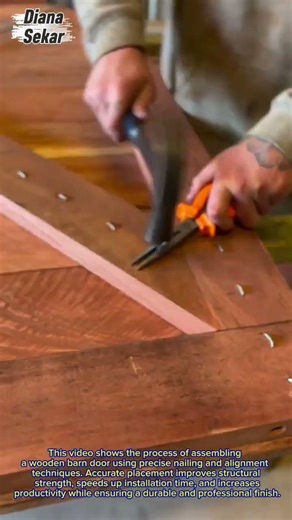 Barn Door Assembly Process | Strong & Precise Wood Joinery Technique