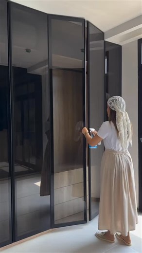 Golden Glass Solutions on Instagram: "Custom Aluminium Profile Wardrobe Doors installed! ✨ Sleek, modern, and highly durable. Upgrade your bedroom with Golden Glass Solutions. Contact us today! #WardrobeDesign #AluminiumProfile #InteriorStyling #GoldenGlassSolutions #modernhome"