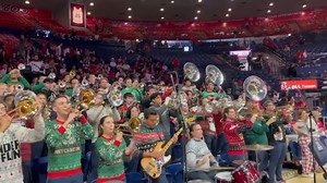 University of Arizona’s marching band — the Pride of Arizona — all decked out in holiday sweaters pump up the crowd before the Wildcats face Southern Utah at McKale Center. Video by Bruce Pascoe, Arizona Daily Star #arizonadailystar #uofa #universityofarizona #wildcats #uofamarchingband #uofamensbasketball | Arizona Daily Star