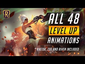 All 48 LEVEL UP Animations (including Viktor, Zoe and Riven) | Legends of Runeterra