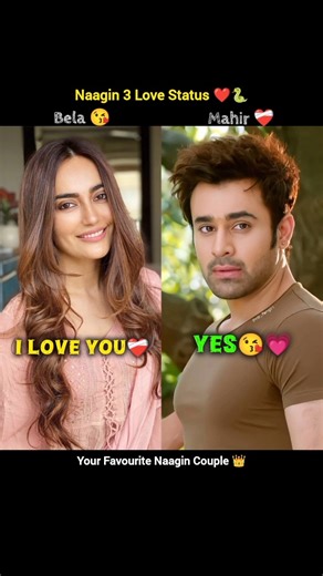 Bela & Mahir ❤️🐍 Love Status | Naagin 3 Romantic | #belamahir #naagin #nagin #love