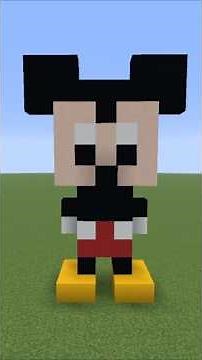 Build AMAZING Mickey Mouse in Minecraft
