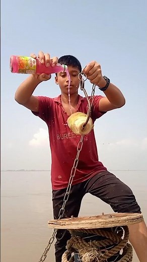 Secret Technique To Catch Unbelievable Fish Using Banana Tree Bait! #fishing #villagefishing #shorts