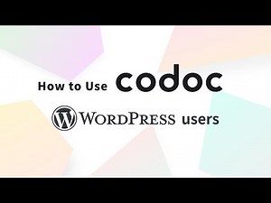 How to Use codoc：Using Plugins in WordPress