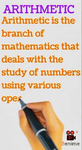 What is Arithmetic? Definition of Arithmetic. #arithmetic #definition