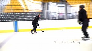 On the latest #BruinsAcademy, B's skating and skills coach Kim Brandvold goes over some drills to improve a defenseman's agility at the offensive blue line. Watch full episode ➡️ https://bbru.in/3yKt3gl | Boston Bruins