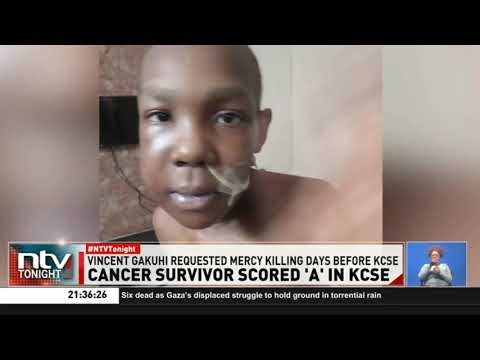 Cancer survivor Vincent Gakuhi scores 'A' in KCSE 2025