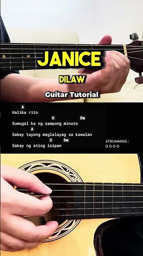 Janice - Dilaw | Easy Guitar Tutorial For Beginners #guitarlesson #shorts