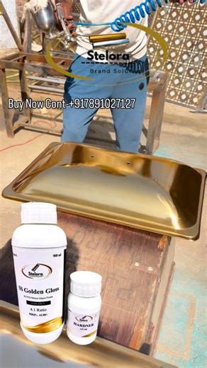 Stelora Brand Cotting Solution on Instagram: "Stelora Pvd Spary Coating Solution More Information my watsp , +917891027127 @radhakrishnasteel @steel_railing_design_ideas @steelsepahan @krishna_steel.1 @steelbanglez #stelora #stelotabrandsolution #goldencotting #goldenpvd #steel #pvd"
