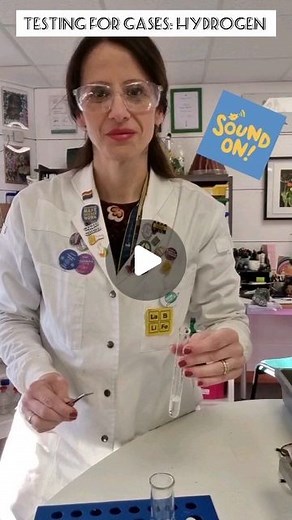 emilia angelillo on Instagram: "Testing for gases: hydrogen Hydrogen gas can be produced by reacting hydrochloric acid and magnesium. The gas can be collected by holding a test tube upside down above the test tube where the reaction is taking place. If a lit splint is held at the open end of the test tube where the hydrogen gas has been collected, it will make a squeaky pop sound. It always makes me jump 🤣 #Chemistry #science #Chemicalreactions #Chemistrylab #Chemistrylove #Chemistryexperiments