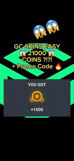 GC SKINS EASY 21000 COINS TASK?! 😱 | & GC Skins promo code 🔥