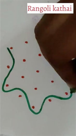 Easy 5x3 Sikku Kolam | Simple Loop Rangoli Without Lifting Hand #shorts