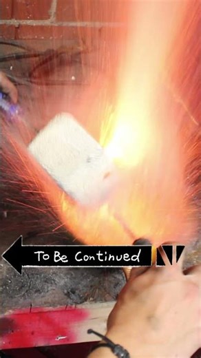 Molten Metal Explosion. #explosion #fire #whatcouldgowrong