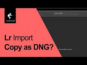 What does Copy as DNG in Lightroom mean?