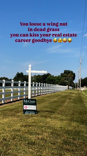 You loose a wing nut in dead grass, you can kiss your real estate career goodbye. Thankful for my hubs who builds and installs my signs. 🪧 Bixby dream hitting the market! | Rachel Close with McGraw Realtors