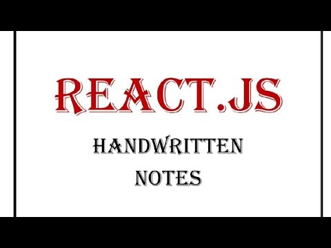 React JS Hand Written Notes | React Js Explained in Easy Language #reactjstutorial #javascript