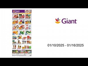 Giant Food Weekly Ad - 01/10/2025 - 01/16/2025
