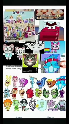 Happy tree friends pretty blood sprunki unikitty my talking Tom Numberblocks