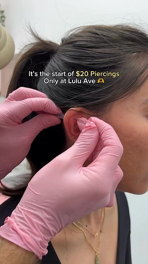 17K views · 122 reactions | Two is better than one  $20 piercings starts today! Friday 4/18 & Saturday 4/19 walk ins only! Jewelry sold separately. Cannot be combined with any other discounts or codes. #earstyling #earpiercing #earpiercings #earpiercingideas #piercings #newpiercing #piercing #piercingaddict #earstack #curatedear #piercinglove | Lulu Ave Jewelry • Styling • Piercing | Facebook
