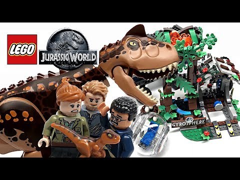 LEGO Jurassic World Carnotaurus Gyrosphere Escape review! 2018 set 75929!