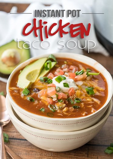 Instant Pot Chicken Taco Soup