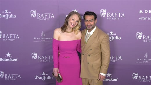 Emily V Gordon and Kumail Ali Nanjiani 2026 BAFTA tea party Los Angeles | Arrivals