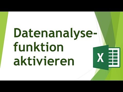 Datenanalysefunktion in Excel aktivieren