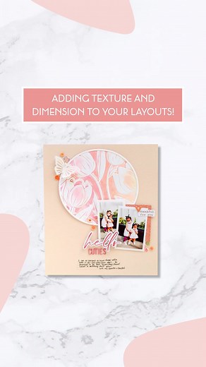 3.1K views · 43 reactions | Adding Texture and Dimension to your Layouts with Embossing Folders | Altenew | Facebook
