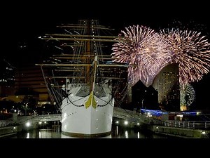 [ 4K UHD ] 横浜夜景と花火「みなとみらいスマートフェスティバル」Yokohama Minatomirai Fireworks