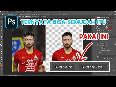 Cara mudah dan cepat seleksi objek di Photoshop | 1x klik langsung rapih | (Tutorial Photoshop) #1