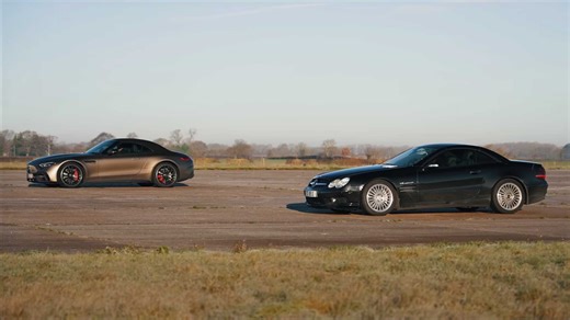 Watch New Mercedes-AMG SL55 Drag Race Tuned 2004 SL55 With 625 HP