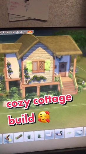 Building a Cozy Cottage with a Pond in Sims 4 | Cottagecore Life
