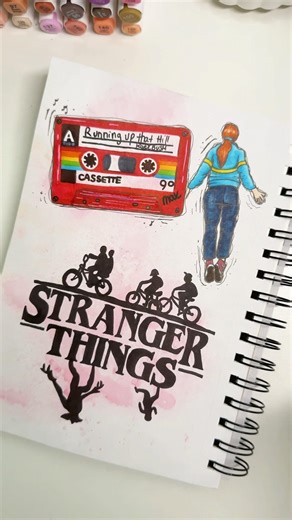 Stranger things full page ❤️#strangerthings5 #ardrawing #sketchbook #strangerthings #drawing