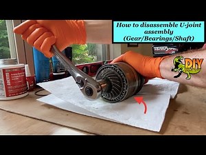 DIY - disassemble Mercury mercruiser U-joint shaft bearing assembly