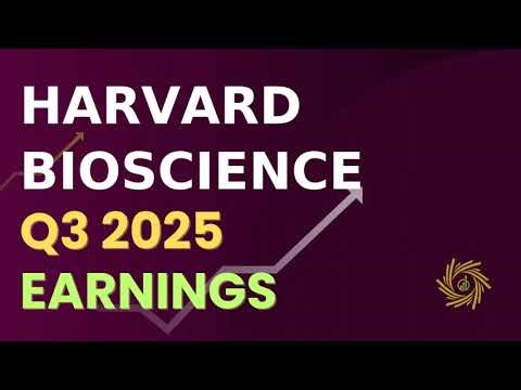 Harvard Bioscience, Inc HBIO Q3 2025 Earnings Call