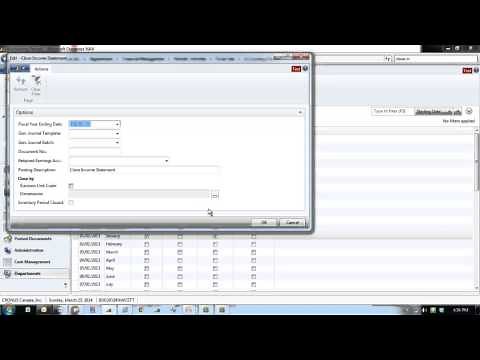 Microsoft Dynamics NAV - Year End Closing