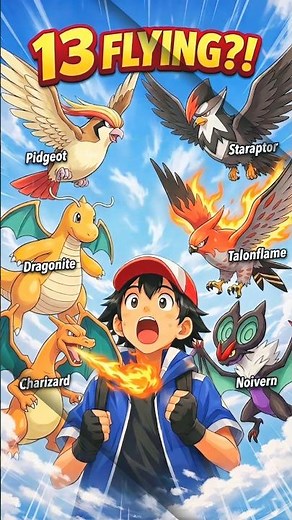 Ash Used THIS Type The Most?! 😱 (13 Pokémon) 🔥 #shorts
