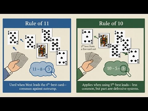 Bridge Game Story (22) - Rule of 10 vs. Rule of 11: Why Your Lead Convention Matters #bridgelessons