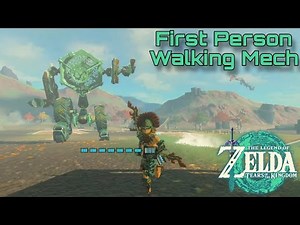 How to build a First Person Mech and Piston legs - The Legend of Zelda Tears of the Kingdom