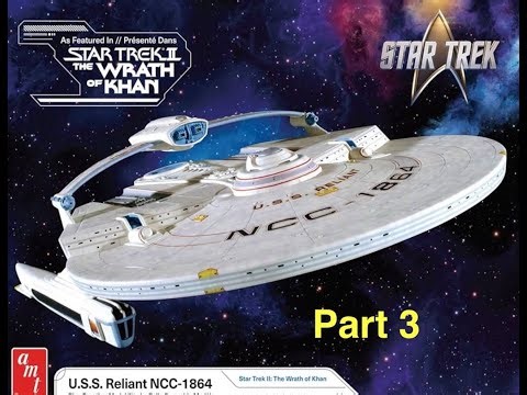 Build U S S Reliant from AMT in 1:537 pt 3