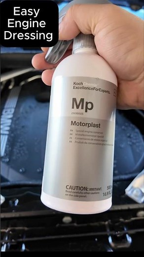 I found the easiest engine dressing….