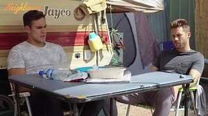 14K views · 104 reactions | Coming up today, Aaron has found Mark in the outback and Mark tells him why he has run away from Erinsborough. His heart is going to be broken if he finds out about #Chelly. | Neighbours UK | Facebook