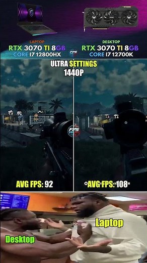 RTX 3070 Ti Laptop vs Desktop - Stop Losing Free Frames #pcgaming